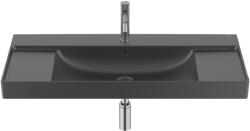 Roca Ona 100x46 cm FINECERAMIC mosdó, matt fekete A32768A080 (A32768A080)