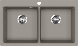Evido Quadro 9 gránit mosogató, 860 x 510 mm, platina 442064 (442064) - szaniterplaza