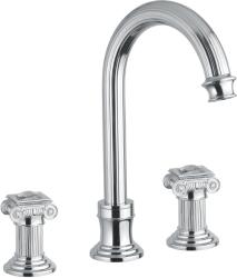 Bugnatese Olympia 8412KCR Álló 3 üléses mosdó csaptelep swarovski fogantyúval CR / KRÓM (8412KCR)