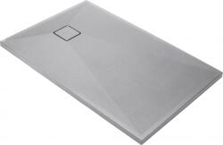 Deante Correo 140x90 cm téglalap alapú gránit zuhanytálca, szürke metál KQR_S47B (KQR_S47B)