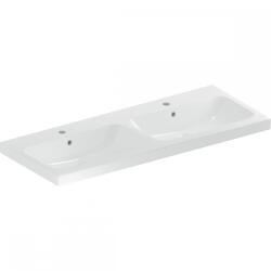 Geberit iCon Light két medencés mosdó, 120x48cm, csaplyukkal és túlfolyóval, fehér 501.838. 00.1 (501.838.00.1)