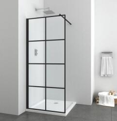 Sanotechnik ELITE BLACK 90 cm-es Zuhanyfal EN9006B (EN9006B)