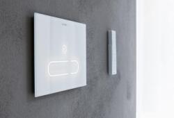 Duravit DuraSystem A2 érintésmentes nyomólap, fehér üveg WD5003012000 (WD5003012000) - szaniterplaza