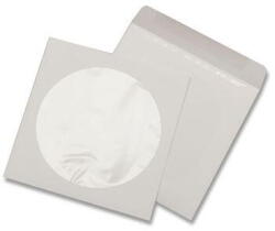 Intern Set 25 plicuri cu fereastra CD traditional alb 124 x 124 mm (PCDS25) - vexio