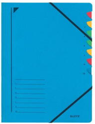 Leitz Mapa carton A4 cu elastic si 7 separatoare albastru Leitz Fashion (ESS39070035) - vexio