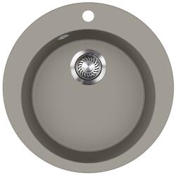 Evido Tondo kerek gránit mosogató, 505 mm, platina 442067 (442067) - szaniterplaza