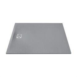 MARMY Dolomite öntött márvány zuhanytálca 100x140 cm, VALENTINO GREY 80 7911 10 14 53 (80 7911 10 14 53)