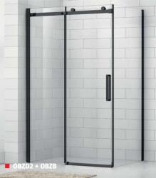 Roltechnik OBZB/800 Black oldalfal OBZD2 Black zuhanyajtóhoz (brillant, transparent, 4000802) (4000802)