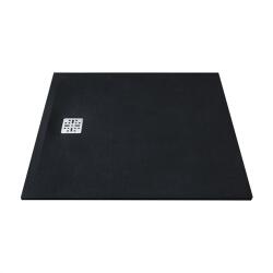 MARMY Dolomite öntött márvány zuhanytálca 100x120 cm, CAVALLI BLACK 80 7852 10 12 54 (80 7852 10 12 54)