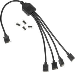 Kolink ARGB кабел Kolink 1-4 сплитер, 300mm, 3-pin конектор - ZUAD-1474 (ZUAD-1474)