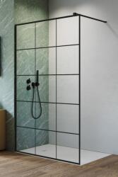 Radaway Nes Black Walk-in II Factory zuhanyfal 80 cm 10013080-54-55 (10013080-54-55)