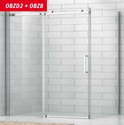 Roltechnik OBZB/800 oldalfal OBZD2 zuhanyajtóhoz (brillant, transparent, 4000715) (4000715)