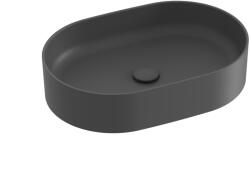 RAVAK Ceramic O Slim 55x37 cm pultra ültethető mosdó, antracit XJX03155000 (XJX03155000)