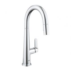 GROHE Veletto egykaros mosogatócsaptelep kihúzható zuhanyfejjel 30419000 (30419000)