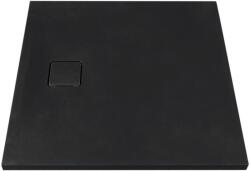 MARMY Loft öntött márvány zuhanytálca 90x100 cm, Cavalli Black 80 7981 90 10 54 (80 7981 90 10 54)