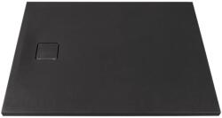 MARMY Loft öntött márvány zuhanytálca 80x100 cm, Cavalli Black 80 7966 80 10 54 (80 7966 80 10 54)