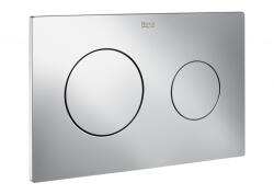 Roca PL10 DUAL kétmennyiséges nyomólap, fényes króm A890089001 (A890089001)