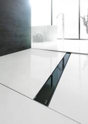 Alcaplast ALCA (Alcaplast) GLASS GL1204-750 Rács a zuhanyfolyókához, üveg-fekete (GL1204-750)