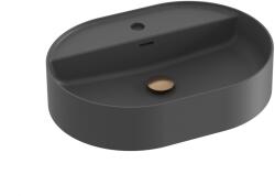 RAVAK Ceramic O Slim Shelf 55x40 cm pultra ültethető mosdó, antracit XJX03155001 (XJX03155001)