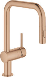GROHE Minta egykaros mosogató csaptelep kihúzható zuhanyfejjel, brushed warm sunset 32322DL2 (32322DL2)