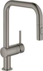 GROHE Minta egykaros mosogató csaptelep kihúzható zuhanyfejjel, brushed hard graphite 32322AL2 (32322AL2)