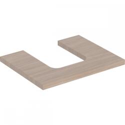 Geberit ONE mosdópult középső kivágással, pultra ültethető tálformájú mosdóhoz, 60x3x47cm, tölgy/melaminos faszerkezet 505.271. 00.5 (505.271.00.5)
