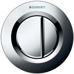 Geberit 01-es típusú távműködtetés, pneumatikus, 2 mennyiséges öblítéshez, magasfényű króm 116.042. 21.1 (116.042.21.1)