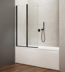 SAPHO Sapho AQUALINE WILA 90 cm kádparaván transzparent üveggel, matt fekete AQ5742B (AQ5742B)