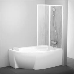 RAVAK VSK2 Rosa 170 cm jobbos kádparaván Transparent üveggel, fehér 76PB0100Z1 (76PB0100Z1)