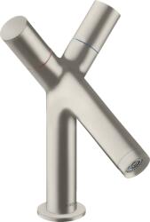 Hansgrohe Hansgrohe AXOR Starck kétkaros mosdócsaptelep automata lefolyó-garnitúrával, rozsdamentes acél hatású 10030800 (10030800)