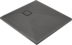 Deante Correo 90x90 cm szögletes gránit zuhanytálca, antracit metál KQR_T41B (KQR_T41B)