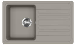 Evido Home 45S gránit mosogató, 765 x 460mm, platina 442065 (442065)