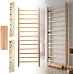 inSPORTline Bordásfal inSPORTline Dualmar 220x80 cm, erős és tartós kialakítás, lakkozott felület, tartozékok rögzítésének lehetősége, könnyű karbantartás (30415)