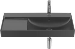Roca Ona aszimmetrikus mosdó 80x46 cm matt fekete A327688080 (A327688080)