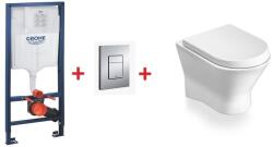 GROHE Rapid SL falsík alatti wc tartály komplett szett SZP-GR90 (38528001, 38732000, Roca-A346640000, Roca-A801640004) (SZP-GR90)