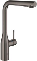 GROHE Essence mosogató csaptelep kihúzható zuhanyfejjel, hard graphite 30504A00 (30504A00)