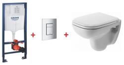 Duravit Grohe Rapid SL falsík alatti wc tartály komplett szett SZP-GR83 (38528001, 38732000, Duravit-22110900002, Duravit-0067390000) (SZP-GR83)