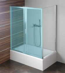 POLYSAN Sapho POLYSAN DEEP 75 cm oldalfal transzparent üveggel, króm MD3116 (MD3116)