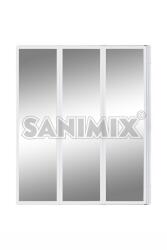Sanimix háromrészes kádparaván 140x120 cm 22.3030. 5 (22.3030.5)