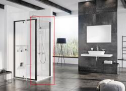 RAVAK Pivot PPS-100 zuhanykabin oldalfal (fekete+transparent) 90GA0300Z1 (90GA0300Z1)
