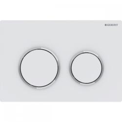 Geberit Omega20 működtető nyomólap, matt fehér easy-to-clean bevonattal/fényes króm 115.085. JT. 1 (115.085.JT.1)