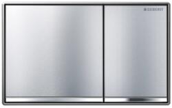 Geberit Sigma60 működtető nyomólap, kétmennyiséges fal síkjába süllyesztett kivitel, szálcsiszolt króm 115.640. GH. 1 (115.640.GH.1) - szaniterplaza
