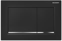 Geberit Omega30 kétmennyiséges öblítésű működtető nyomólap fekete/fényes króm/fekete 115.080. KM. 1 (115.080.KM.1)