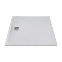MARMY Dolomite öntött márvány zuhanytálca 100x120 cm, PRADA WHITE 80 7852 10 12 50 (80 7852 10 12 50)