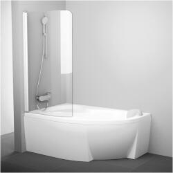 RAVAK CVSK1 Rosa 160/170 balos kádparaván Transparent üveggel, fehér 7QLS0100Y1 (7QLS0100Y1)
