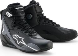 Alpinestars Faster-4 Drystar motoros cipő fekete-sötétszürke-fehér