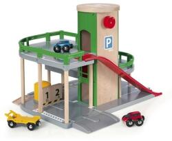 BRIO World, Parcare pe trei niveluri, jucarie din lemn Trenulet