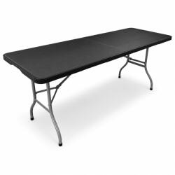AGA Masă de grădină pliabilă 180x74x74 cm cu imitație de lemn Negru (MR6165)