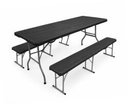 AGA Set de bere pliabil din plastic Aga Negru (MR6170)