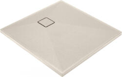 Deante Cadita de dus patrata, din granit, slim, bej, 90x90x3.6 cm, Deante Correo (KQR_541B)